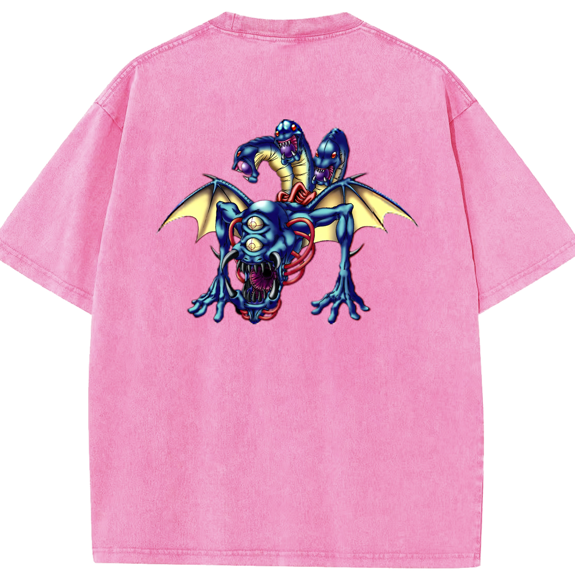 （画像用） 遊☆戯☆王 Yu-Gi-Oh! 綿100% ヴィンテージ風 半袖Tシャツ（背面プリント）